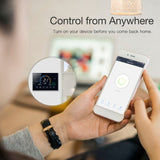 BHT-8000-GCLW Controlling Water/Gas Boiler Heating Energy-saving and Environmentally-friendly Smart Home Negative Display LCD Screen Round Room Thermostat with WiFi, with WiFi Black, with WiFi White