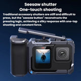 TELESIN Camera Grip Kit For GoPro HERO9 Black / HERO10 Black / HERO11 Black / HERO12 Black / HERO13 Black, Without Camera Cage, With Camera Cage