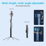 Q530TK Portable Metal Phone Stand Selfie Stick Expandable Auto Face Tracking Tripod, without Fill Light