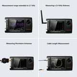 PORTXVNSA VNA-H4 Plus 4 inch IPS Screen Portable Handheld Vector Antenna Analyzer MF HF VHF UHF, Without Memory Card, With 32G Memory Card