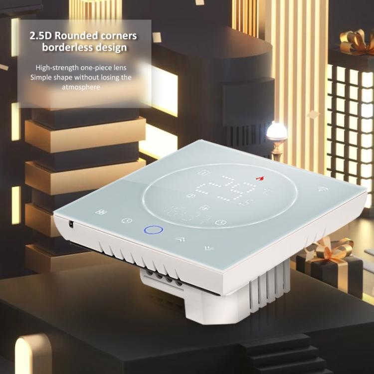 BHT-008GBL 95-240V AC 16A Smart Home Electric Heating LED Thermostat Without WiFi, Without WiFi