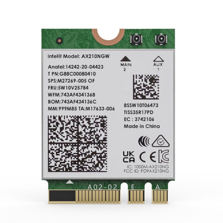 WAVLINK WN675X3M Tri-Band Wi-Fi 6E Network Card Module BT 5.2 5400Mbps Network Adapter, WN675X3M WN675X3M