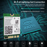 WAVLINK WN675X3M Tri-Band Wi-Fi 6E Network Card Module BT 5.2 5400Mbps Network Adapter, WN675X3M