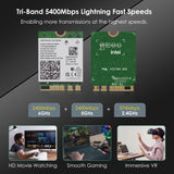 WAVLINK WN675X3M Tri-Band Wi-Fi 6E Network Card Module BT 5.2 5400Mbps Network Adapter, WN675X3M