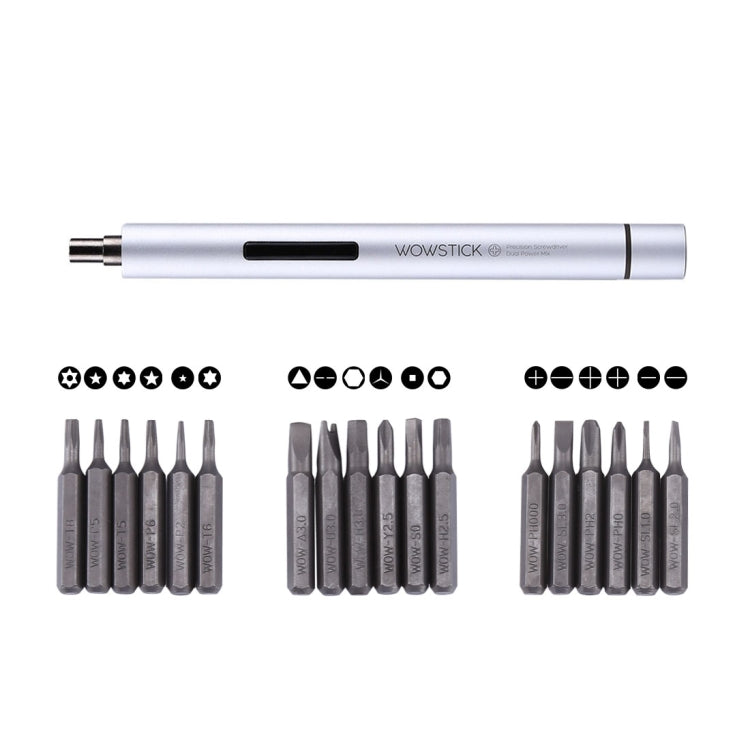 Wowstick 19 in 1 Dual Power Smart Hand Pen Screwdriver Kits Precision Bits Repair Tool for Phones & Tablets, Wowstick 1P