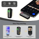 WAVLINK WS-WAJ606C1 Lavalier Noise Reduction Wireless Microphone with 8 Pin RX Receiver, WS-WAJ606C1