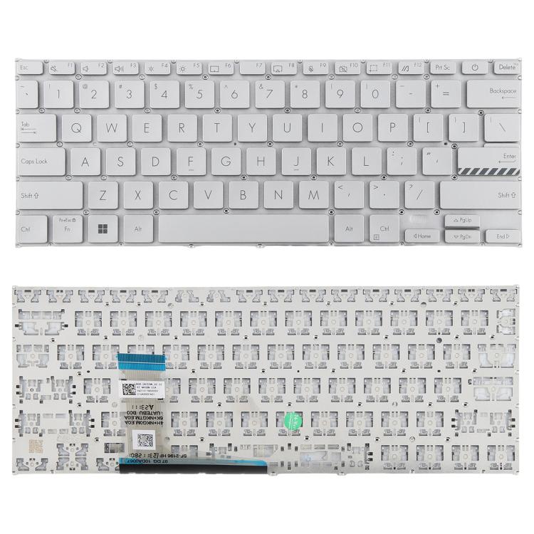 US Version Laptop Keyboard for Asus VivoBook 14 Pro X1402 M1402 D1402 F1402 X1403Z X1402Z, X1402 (Silver) X1402 (Silver)