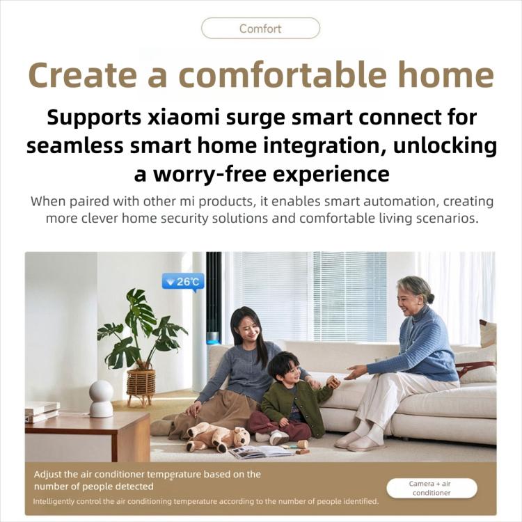 Original Xiaomi Smart Camera 4 4K Dual-band Wi-Fi 6 8MP HDR AI Tracking Night Vision Two-Way Audio Home Security Baby Monitor Pet Camera, Xiaomi Smart Camera 4 4K