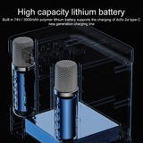 YS-203 Bluetooth Karaoke Speaker Wireless Microphone, YS-203 (Gold), YS-203 (Black), YS-203 (Red), YS-203 (Silver)