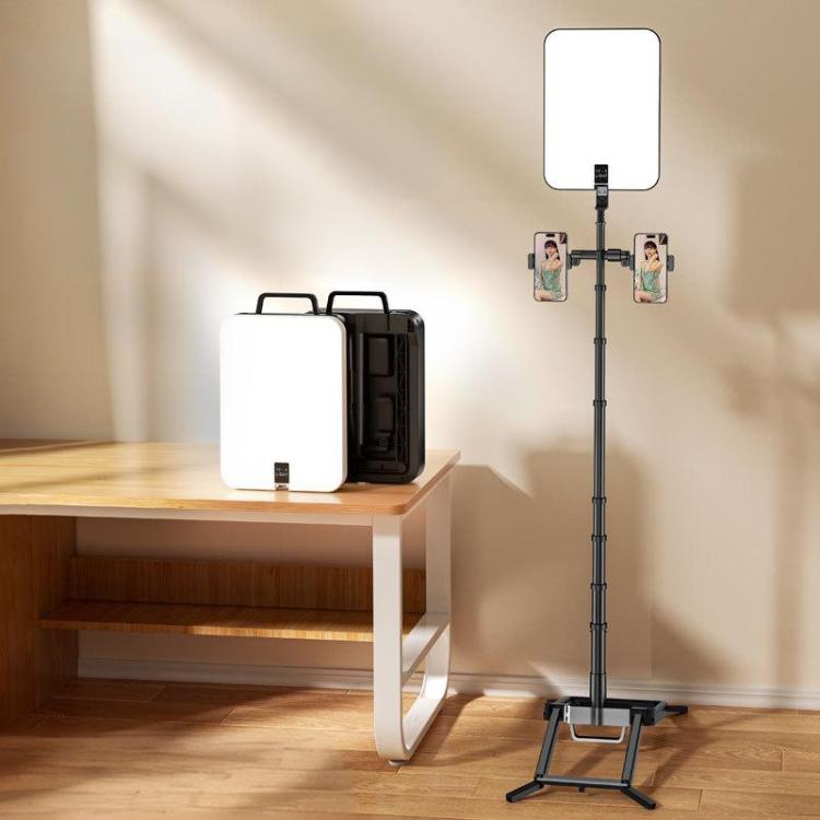 1.7m 14-Inch Suitcase Integrated Design Fill Light Foldable 3500-6000K Full-Screen Live Photography Video Light, YY-3 YY-3