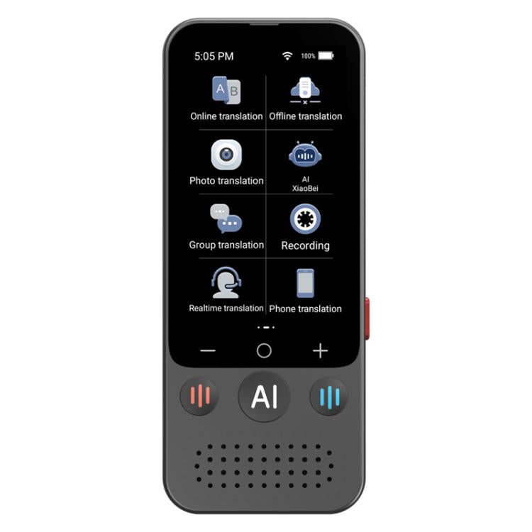 3.1-inch Screen Multilanguage AI Translator Device 139 Online/17 Offline Languages, Real-Time Voice/Photo/Text Translation, Z15W Z15W
