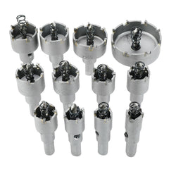 Drillpro 12pcs 15mm-50mm Hole Saw Cutter Alloy Drill Bit Set for Wood Metal Cutting - My Store