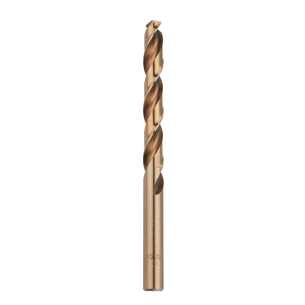 Drillpro 15pcs 1.5-10mm HSS M35 Cobalt Twist Drill Bit for Metal Stainless Steel Aluminium Copper - My Store