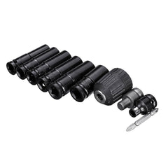 Drillpro 10pcs Air Impact Socket Wrench Set 1/2 Inch Square Drive Metric Drill Chuck Adapter - My Store